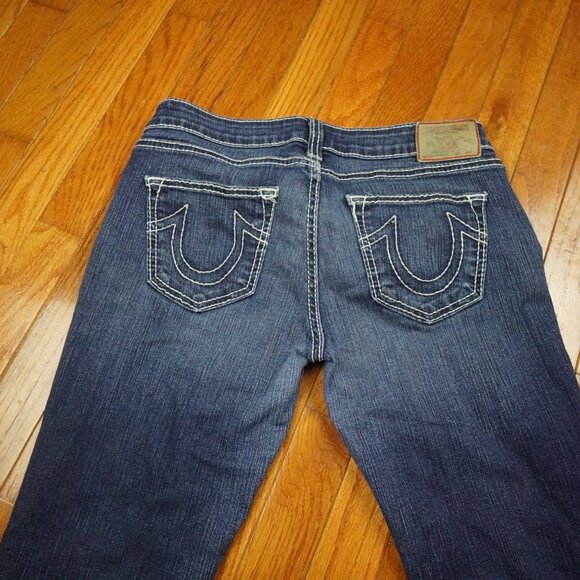 True Religion Jeans Womens 30 Blue Stella Skinny Stretch Made USA Designer Denim - Picture 14 of 14